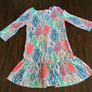 Lilly Pulitzer L (8-10) Coral Reef Dress EUC